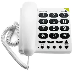 DORO GMBH Schnurgebundenes Telefon »PhoneEasy 311c« weiß