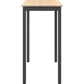 vidaXL Bartisch Natur 110 x 55 x 105 cm Braun
