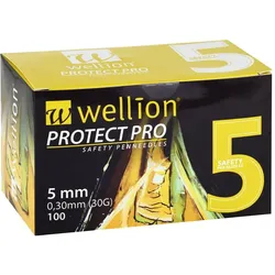 Wellion PROTECT Pro Safety pen needles 5 mm