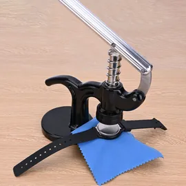 casativo Profi Uhren Einpresswerkzeug 17 tlg., Reparatur Werkzeug für Uhren inkl. 12 Druckplatten, ideal für den Batteriewechsel