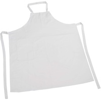 Nastami Kinderschürzen zum Bemalen - 10 Stück - Schürze für Kinder zum Kochen, Backen, Malern, 100% Baumwolle, 45 x 60 cm, weiß