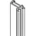 HAWA HAWA, Profil + Stange, Concepta Holmprofil, f. Türhöhe 1900 - 2700 mm, Länge=2747 mm Alu eloxiert