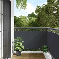 VidaXL Balkon-Sichtschutz Anthrazit 500x75 cm PVC