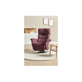 HIMOLLA Relaxsessel Leder 83 x 109 x 90 cm Rot mit Relax-Funktion