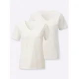Casual Looks Kurzarmshirt Ecru 44