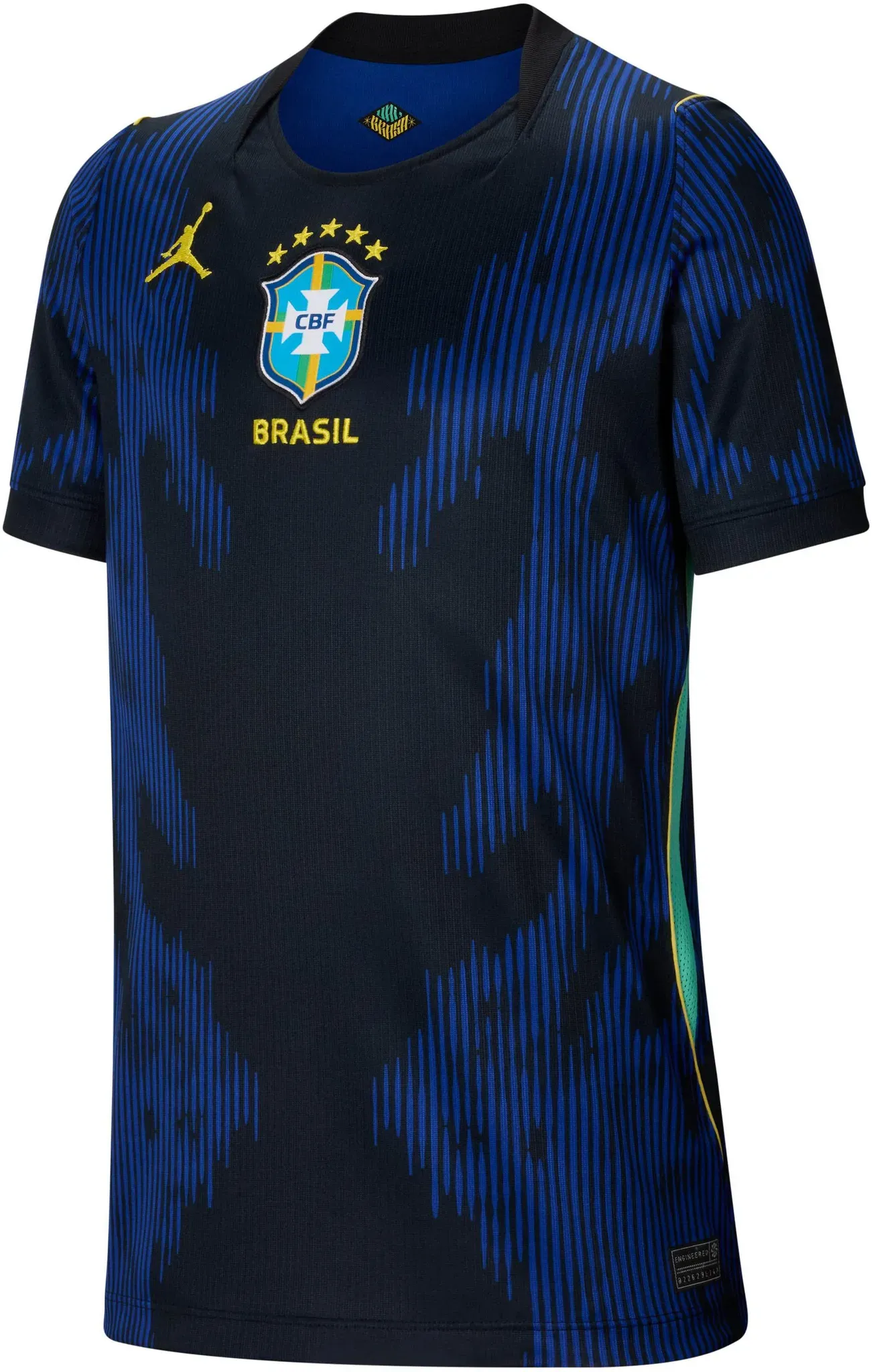 Nike WM 2026 Brasilien Auswärts Teamtrikot Kinder in old royal-black, Größe 140/146 - blau