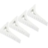 Türstopper, 4er-set, Gummitürstopper, Kleiner Türkeil, Stabiler Fensterstopper Für Türunterseite, Boden, Innenwände, Weiß