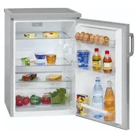 Bomann VS 2195 Kühlschrank (134 l, 850 mm hoch, Edelstahl)