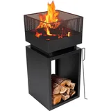 BBQ Collection Feuertonne Ø 85 cm Schwarz