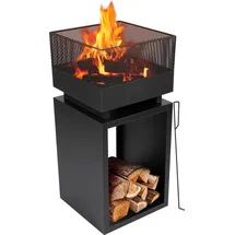 BBQ Collection Feuertonne Ø 85 cm Schwarz