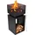 BBQ Collection Feuertonne Ø 85 cm Schwarz