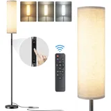 anyts Stehlampe Wohnzimmer Dimmabr Stehlampe mit Fernbedienung LED Standleuchte für Wohnzimmer, Schlafzimmer (beige)