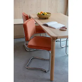 ZUIVER Ridge Kink Esszimmerstuhl Polyester orange