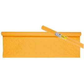 IDENA 417509 - Papiertischdecke Rolle 100 cm x 10 m, Tischtuchpapier in Orange, abwischbare Tischdecke für Bierzeltgarnitur, Partys und Geburtstage
