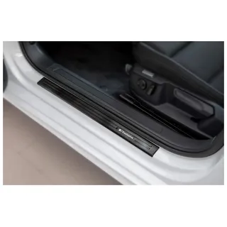 tuning-art XF502-2 Edelstahl Einstiegsleisten Set passend für VW Tiguan 2 Allspace 2017-2024, Farbe:Anthrazit