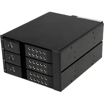 Startech StarTech.com 3-fach 3,5 trägerloser SATA Festplatten Aluminium Wechselrahmen Backplane, 3 Bay 3,5 Zoll (8,9cm) Mobiles HDD Speicher Rack