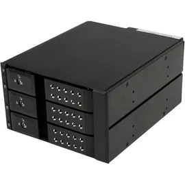 Startech StarTech.com 3-fach 3,5 trägerloser SATA Festplatten Aluminium Wechselrahmen Backplane, 3 Bay 3,5 Zoll (8,9cm) Mobiles HDD Speicher Rack