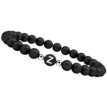 GOOD.designs Perlenarmband mit Buchstabe Z schwarz