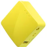 Gl.iNet GL-MT300N-V2 (Mango) Tragbarer Mini-Reise-Wireless-Pocket-VPN-WLAN-Router – Access Point/Extender/WDS | OpenWrt | 2 x Ethernet-Ports | OpenVPN/Wireguard VPN | USB 2.0 | 128 MB RAM