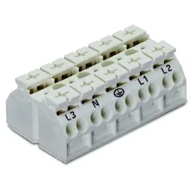 WAGO 862-2625 Geräteanschlussklemme Federklemme Weiß
