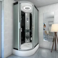 Duschkabine Komplettdusche Fertigdusche Dusche D60-73M1L 120x80 cm ohne 2K Scheiben Versiegelung