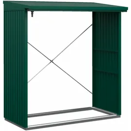 hörmann stauraumsysteme Kaminholzregal Typ 2 181 x 103 cm Moosgrün/Holz