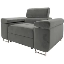 Mirjan24 Sessel, Grau, Textil, 1-Sitzer, Rechteckig, 134x90x102 cm, Wohnzimmer, Sessel, Polstersessel