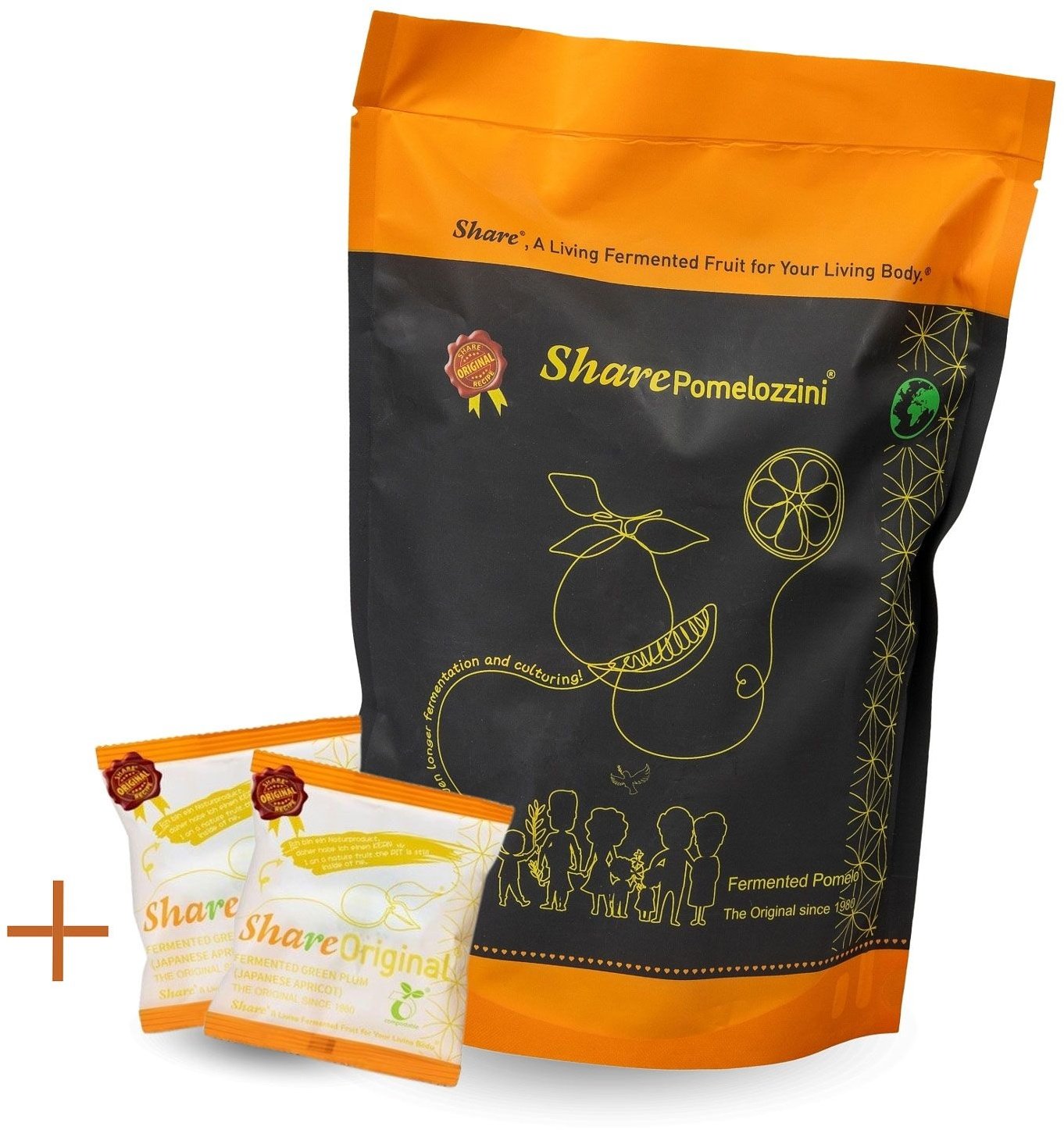 Share Pomelozzini 500g + 2 St. Pflaumen Set 1 St