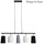 Briloner 4009055 SHADES 5-flg. 96 cm Grau/Schwarz/Weiß