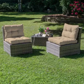 Beautissu Rückenkissen 50 x 40 x 12 cm beige 1 St.