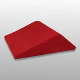 Fränkische Schlafmanufaktur Venenkissen Deluxe viskoelastisch, Lagerungskissen, Beinkissen, Keilkissen, Farbe Rot