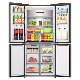 Hisense RQ5P470SAFE Side-by-Side (483 l, 1785 mm hoch, Schwarz)