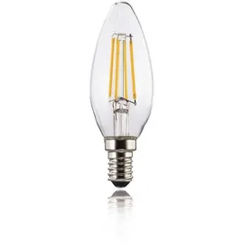 Hama LED-Filament E14, 470lm ersetzt 40W, Kerzenlampe, Warmweiß, Klar