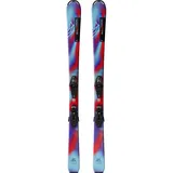 Salomon All-Mountain-Ski Pastel Neon Blue 3/Poppy Red/Black 110 cm