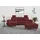 sit&more Ecksofa SIT & MORE "Westham L-Form", rot (bordeaux), B:275cm H:88cm T:172cm, 100% Polyester, Sofas, Ecksofa, mit Recamiere, mit oder ohne Bettfunktion, Bettkasten, Füße Eiche