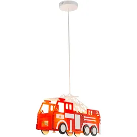 GLOBO RGB LED Kinder Feuerwehr Auto Hänge Pendel Decken Lampe Leuchte Farbwechsler Fernbedienung DIMMBAR Beleuchtung