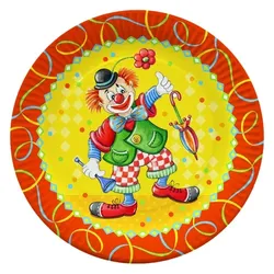 PAPSTAR 500 Teller, Pappe rund Ø 23 cm "Clown"