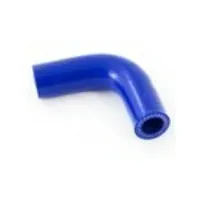 DeinSchlauch24 Silikon Kühlerschlauch Krümmer 90G, blau, 10x4mm, Schenkellänge: je