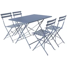 sweeek Bistro-Gartentisch Klappbar Graublau