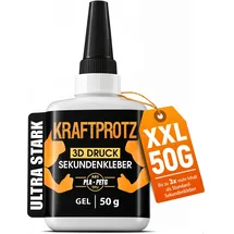 kraftprotz Sekundenkleber 3D Druck Gel 50 g