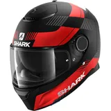 Shark Spartan Strad Mattschwarz rot KRA, L