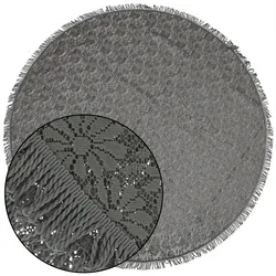Unique Living  Tischdecke foam Unique Outdoor 160cm rund Dunkelgrau