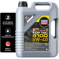 LIQUI MOLY Top Tec 4100 5W-40 | 5 L | Synthesetechnologie Motoröl | Art.-Nr.: 3701