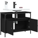 vidaXL Waschbeckenunterschrank 80 x 60 x 30 cm Schwarz