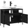 vidaXL Waschbeckenunterschrank 80 x 60 x 30 cm Schwarz