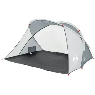 vidaXL Strandzelt 2 Personen Grau Pop-Up Wasserdicht