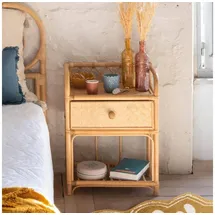 Atmosphera Nachtschrank Aoni 45 x 30 x 60 cm Beige