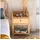 Atmosphera Nachtschrank Aoni 45 x 30 x 60 cm Beige