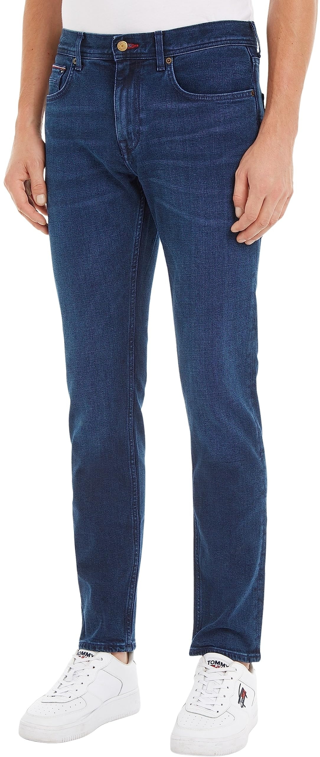 Tommy Hilfiger Herren Jeans Core Straight Denton Stretch, Blau (Bridger Indigo), 34W / 30L