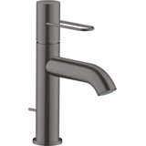 Hansgrohe Axor Uno 100 mit Bügelgriff Zugstangen-Ablaufgarnitur, brushed black chrome